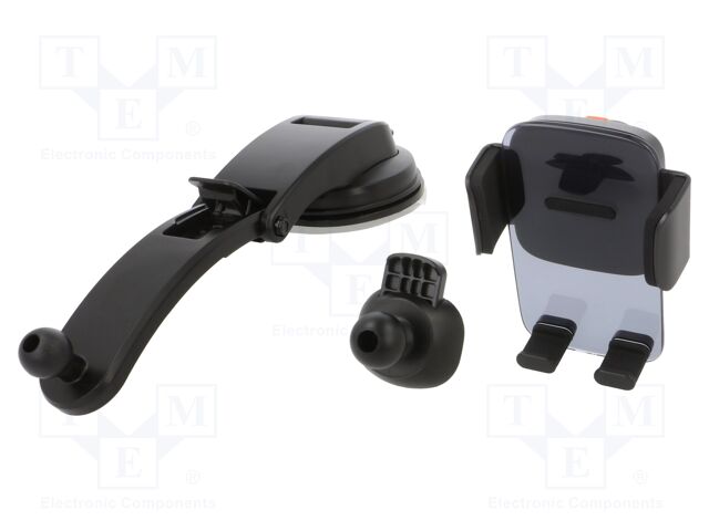 Car holder; black; air vent; snapped-in