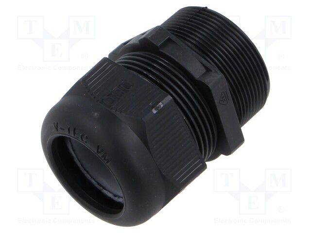 Cable gland; with long thread; M40; black