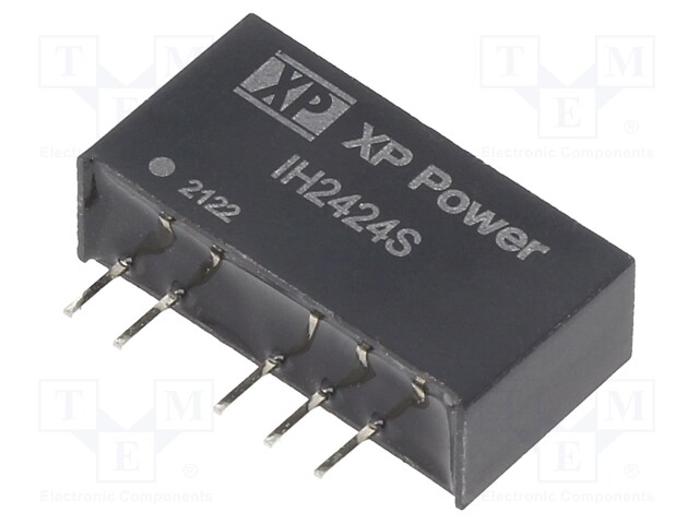 Isolated Board Mount DC/DC Converter, 1kV Isolation, ITE, 2 Output, 2 W, 24 V, 42 mA, -24 V