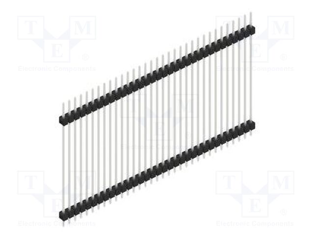 Connector: pin strips; pin header; male; PIN: 33; 2.54mm; THT; 1x33