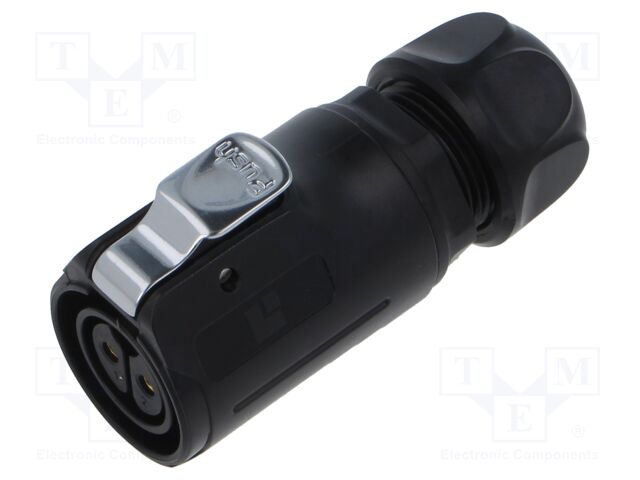 Connector: circular; Quicklock; plug; female; straight; PIN: 2; 500V