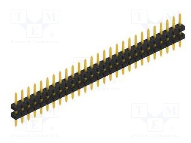 Connector: pin strips; pin header; male; PIN: 27; 2mm; THT; 1x27