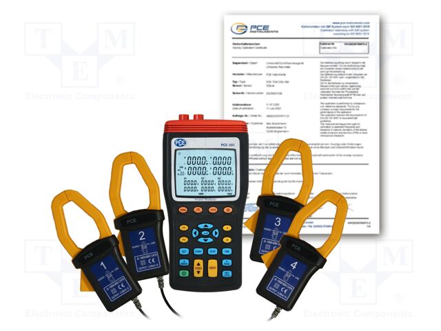 Meter: power logger; LCD; Network: three-phase; Øcable: 42mm; ±1%