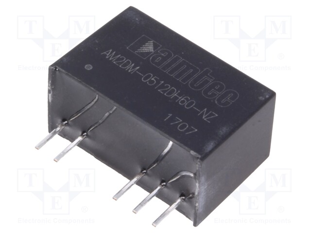 Converter: DC/DC; 2W; Uin: 4.5÷5.5V; Uout: 12VDC; Uout2: -12VDC; SIP7