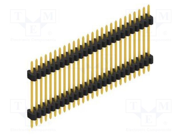 Connector: pin strips; pin header; male; PIN: 26; 1.27mm; THT; 1x26