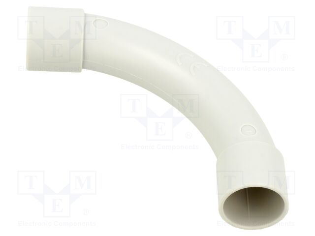 90° angled connector; grey; GW FIT; 20mm; IP40