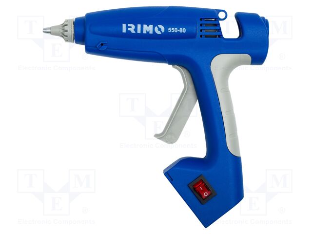 Hot melt glue gun; 11.2mm; 80W; 14g/min; 5min; 220÷240VAC; Plug: EU