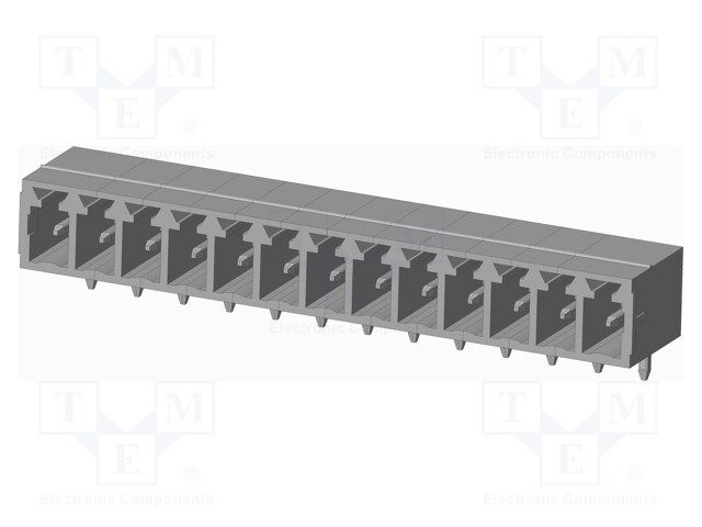 Connector: pluggable terminal block; socket; male; on PCBs
