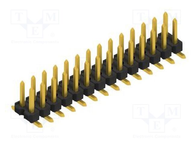 Connector: pin strips; pin header; male; PIN: 28; 2.54mm; SMT; 2x14