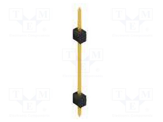 Connector: pin strips; pin header; male; PIN: 1; 2.54mm; THT; 1x1