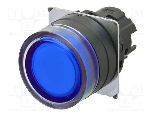 Switch: push-button; 22mm; Stabl.pos: 2; flat; Pos: 2