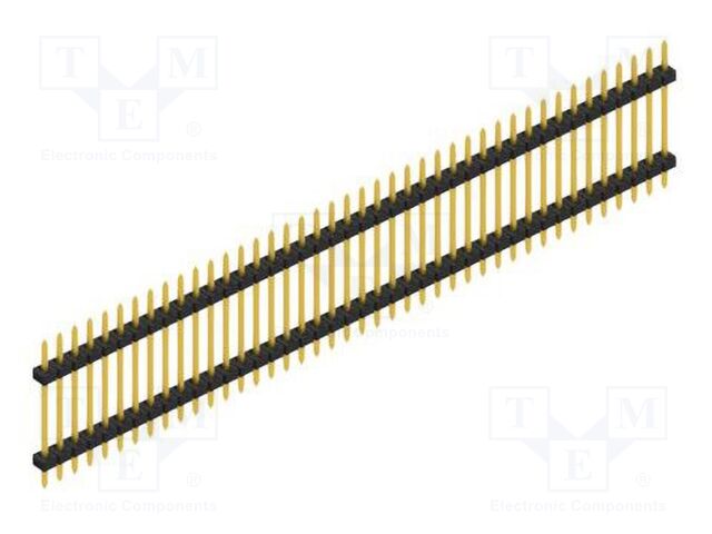 Connector: pin strips; pin header; male; PIN: 42; 2mm; THT; 1x42