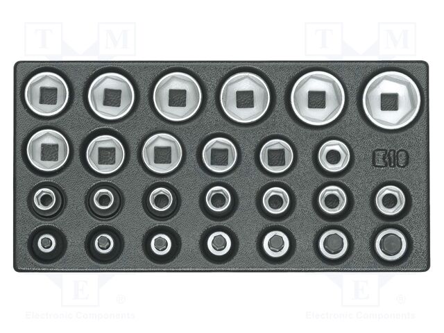 Wrench-set; 6-angles,socket bits,socket spanner; 1/2"