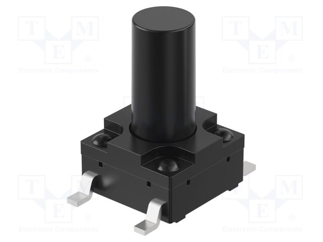 Microswitch TACT; SPST-NO; Pos: 2; 50mA/12VDC; SMT; 3.43N; 6x6mm