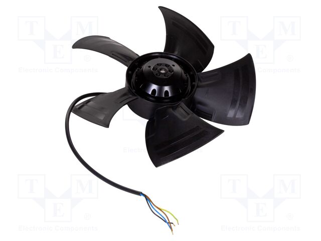 Fan: AC; axial; 400VAC; Ø300x72.5mm; ball; 1300rpm; IP44; Len: 0.45m