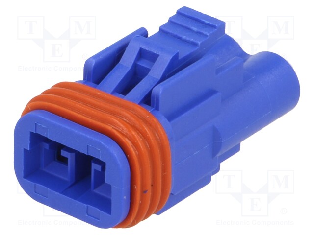 Connector: wire-wire/PCB; 570,E-Seal; plug; female; PIN: 2; IP67