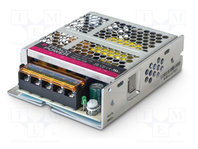 Power supply: switching; for building in; 50W; 15VDC; 3.4A; OUT: 1