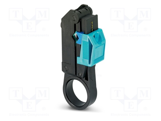 Stripping tool; Øcable: 2.5÷7.6mm; Wire: coaxial,round