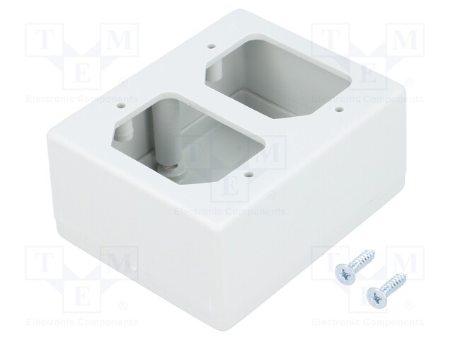Enclosure: specialist; X: 55mm; Y: 68mm; Z: 32mm; ABS; grey