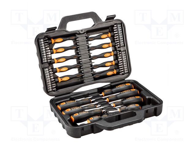 Kit: screwdrivers; Phillips,slot,Torx®; 58pcs.