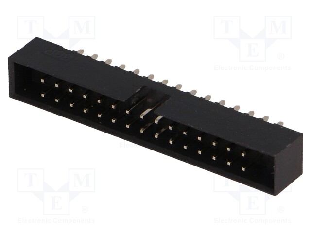 Socket; IDC; male; PIN: 30; straight; THT; gold flash; 2mm