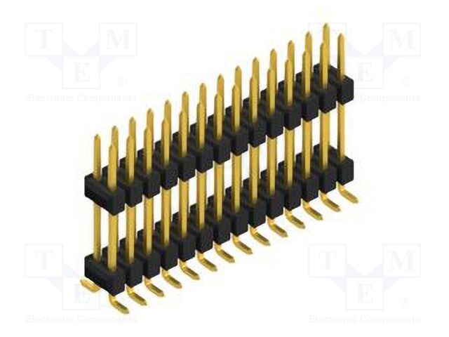Connector: pin strips; pin header; male; PIN: 28; 2.54mm; SMT; 2x14