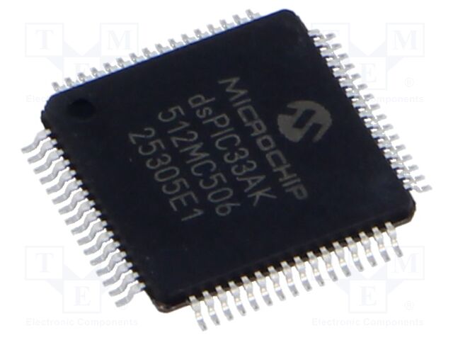 IC: dsPIC microcontroller; 512kB; 64kBSRAM; TQFP48; 3÷3.6VDC; 8MHz