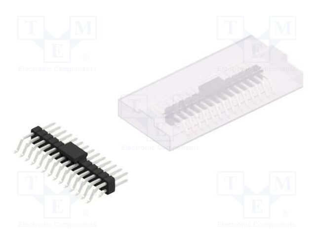 Connector: pin strips; pin header; male; PIN: 28; 2.54mm; SMT; 2x14