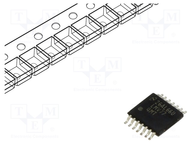 Operational Amplifier, 4 Amplifier, 3.5 MHz, 1.4 V/µs, 2.7V to 5.5V, TSSOP, 14 Pins