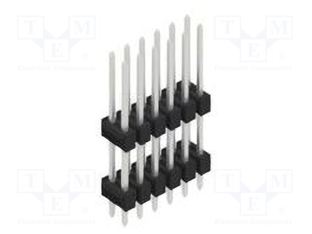 Connector: pin strips; pin header; male; PIN: 12; 2.54mm; THT; 2x6