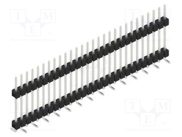 Connector: pin strips; pin header; male; PIN: 28; 2.54mm; SMT; 1x28