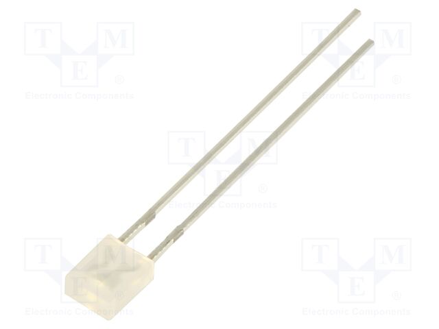 LED; green; rectangular; 2x4x5mm; 500mcd; 100°; Front: flat; 20mA