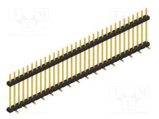 Connector: pin strips; pin header; male; PIN: 32; 2mm; SMT; 1x32