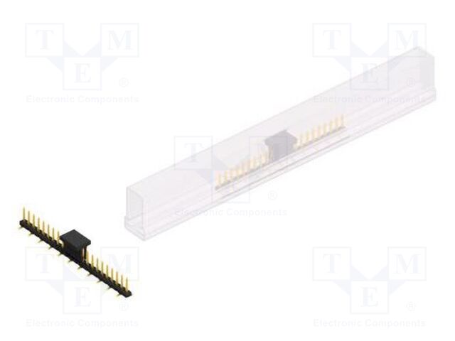 Connector: pin strips; pin header; male; PIN: 22; 2mm; SMT; 1x22