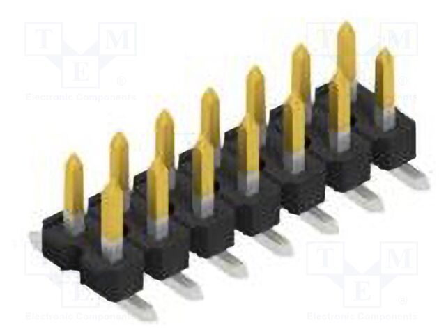 Connector: pin strips; pin header; male; PIN: 14; 2.54mm; SMT; 2x7