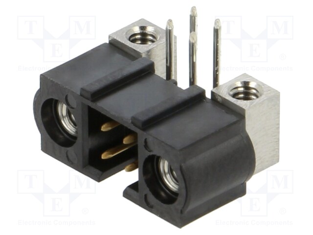 Pin Header, Wire-to-Board, 2 mm, 2 Rows, 4 Contacts, Through Hole, Datamate J-Tek M80 Series