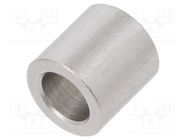 Spacer sleeve; 6.2mm; cylindrical; stainless steel; Øint: 10mm
