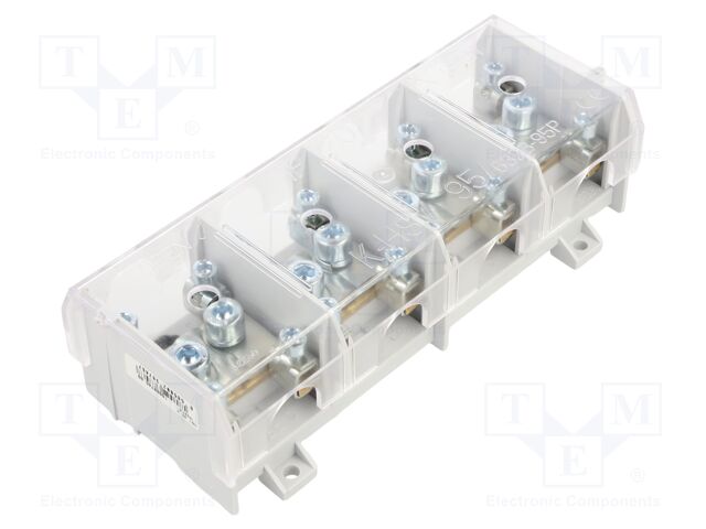 Splice terminal: distribution block; 232A; with cover; grey