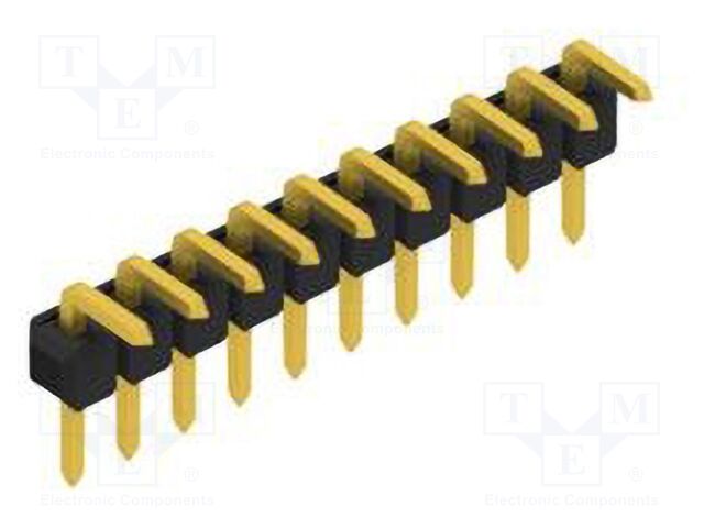 Connector: pin strips; pin header; male; PIN: 10; 2.54mm; THT; 1x10