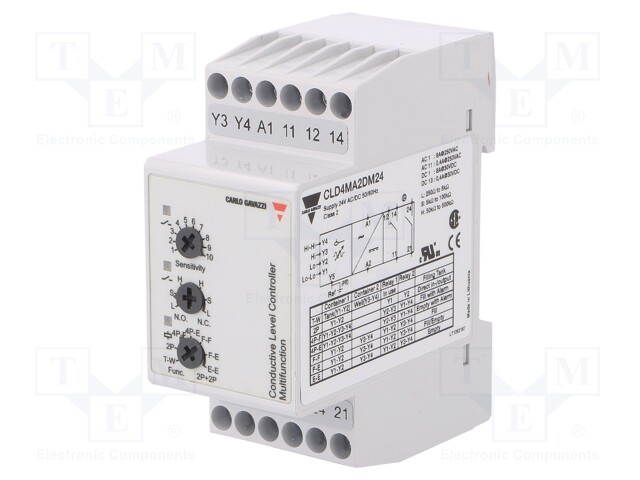 Module: level monitoring relay; conductive fluid level; 24VAC
