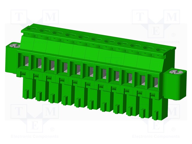 Connector: pluggable terminal block; plug; female; angled 90°