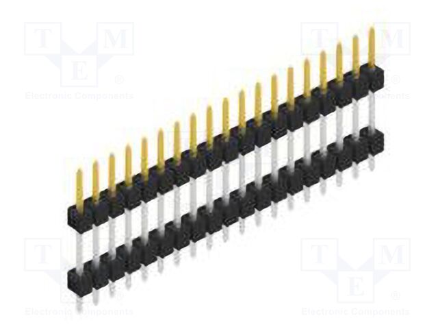 Connector: pin strips; pin header; male; PIN: 19; 2.54mm; THT; 1x19