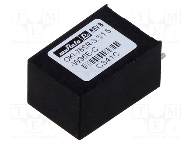 Converter: DC/DC; 4.95W; Uin: 7÷36V; Uout: 3.3VDC; Iout: 1.5A; SIP