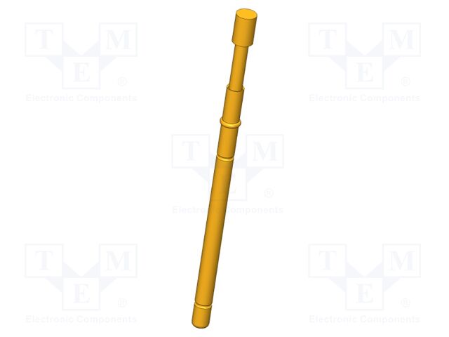 Test needle; Operational spring compression: 4mm; 5A; Ø: 2mm; 0.8N
