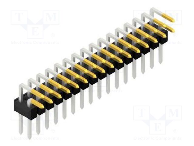 Connector: pin strips; pin header; male; PIN: 32; 2.54mm; THT; 2x16