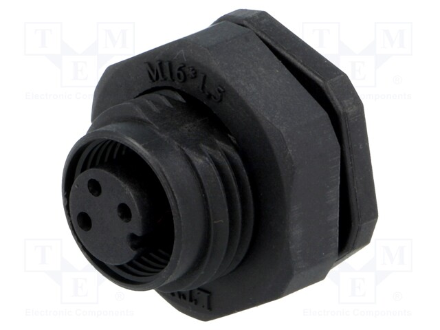 Socket; M12; PIN: 3; female; A code-DeviceNet / CANopen; soldering