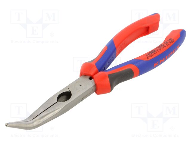 Pliers; cutting,half-rounded nose,universal; 200mm