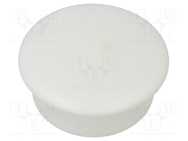 Accessories: stopper; H: 4mm; push-in; Flange dia: 12mm; white; LDPE