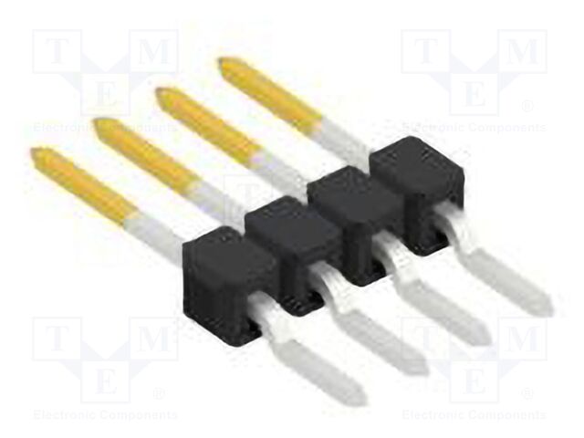 Connector: pin strips; pin header; male; PIN: 4; 2.54mm; SMT; 1x4