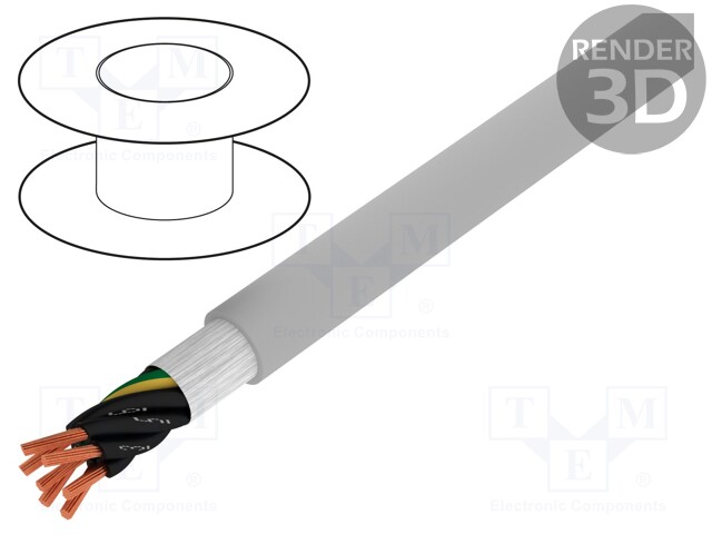 Wire: control cable; ÖLFLEX® FD CLASSIC 810; 7G0,5mm2; PVC; grey
